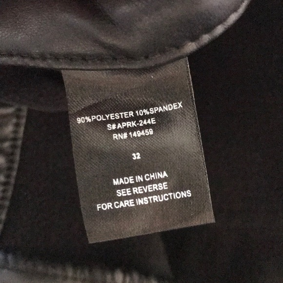 ASHLEY MASON High Rise Faux Leather Skinny Pants - Picture 10 of 10